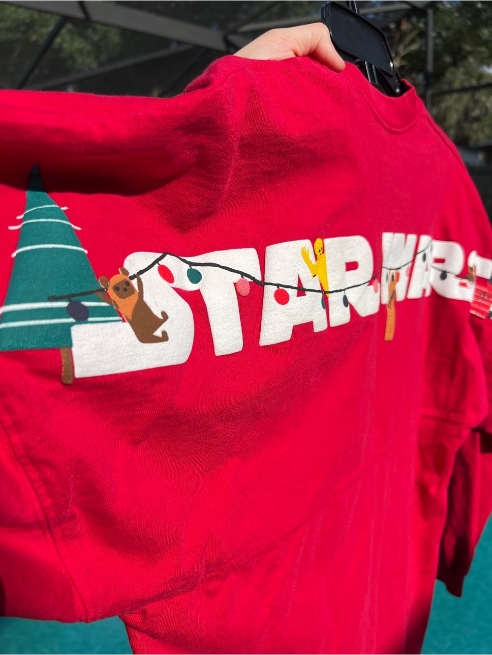 Disney Star Wars Christmas red spirit jersey Chewbacca gingerbread cookie